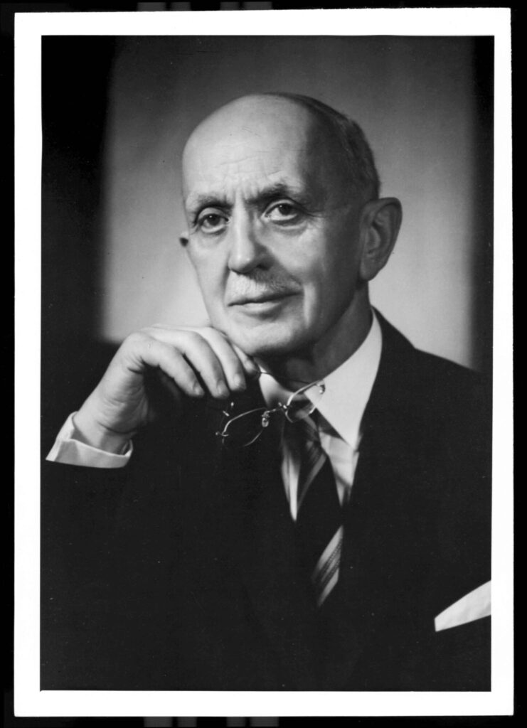 Historic photographed portrait of A. R. Kaufman, taken in Kitchener, Ontario.