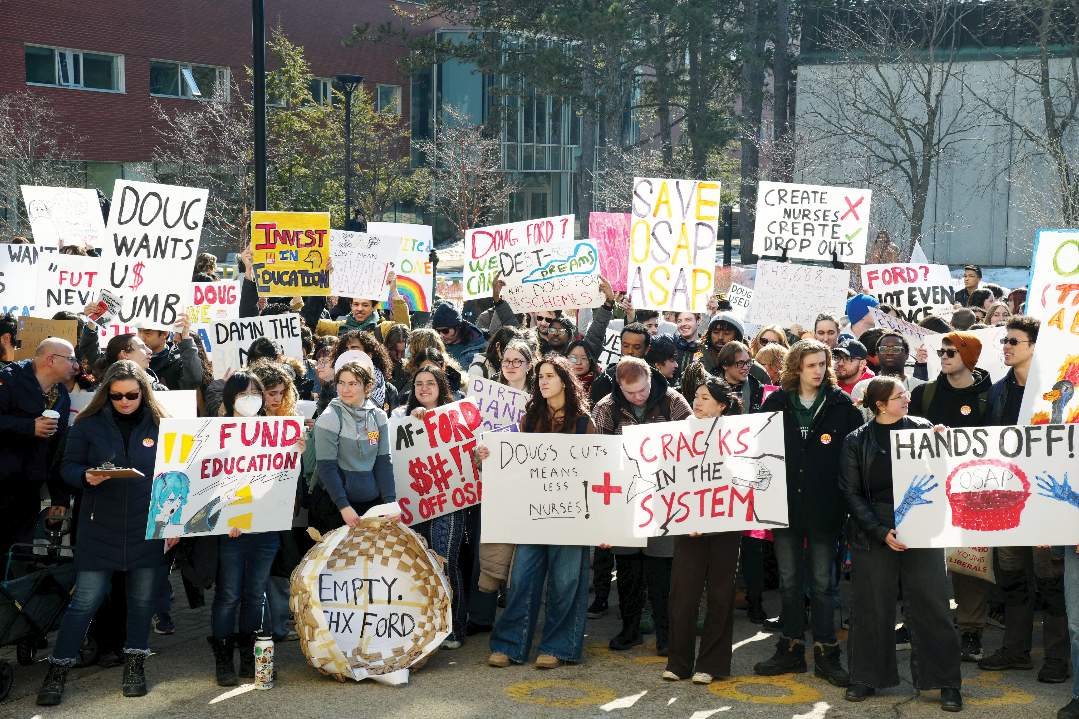 STUDENTS PROTEST OSAP CHANGES